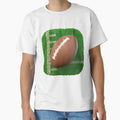 3D Football And Rugby Ball Square T-Shirt - Minimalist Print Unisex - T-Shirt, Sweatshirt, Hoodie