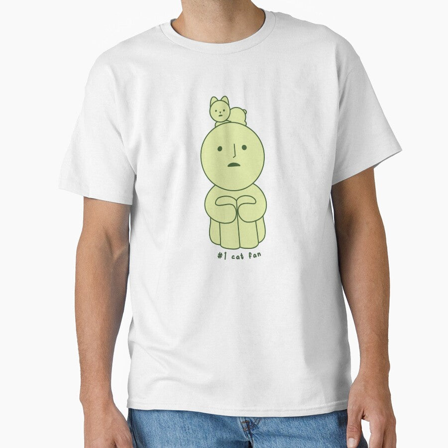 #1 cat fan smiski sticker cute by simpleactivist - Adult & Kids T-Shirts, Sweatshirts & Hoodies apparel design preview 1