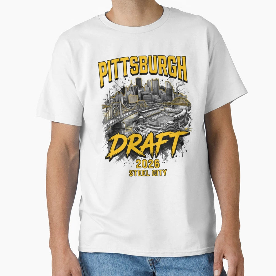 Pittsburgh Draft 2026 T-Shirt - Trendy Graphic Unisex - T-Shirt, Sweatshirt, Hoodie