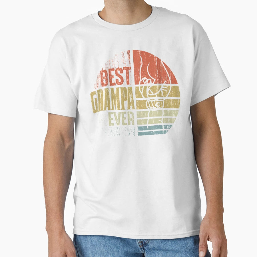 Best Grampa Ever Gift Grampa Grandpa T-Shirt - Aesthetic Graphic Men Women - T-Shirt, Sweatshirt, Hoodie
