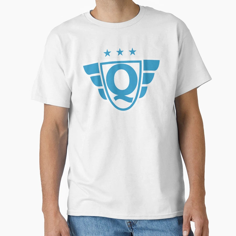 Superhero Letter Q Stars And Wings T-Shirt - Trendy Graphic for Adults - T-Shirt, Sweatshirt, Hoodie