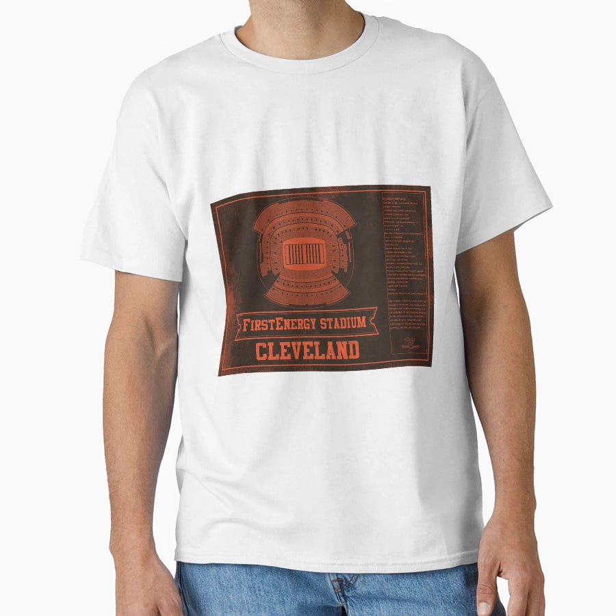 Cleveland Browns Firstenergy Stadium T-Shirt - Graphic Print for Adults - T-Shirt, Sweatshirt, Hoodie