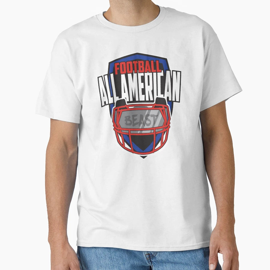 All American Football T-Shirt - Graphic Print Unisex - T-Shirt, Sweatshirt, Hoodie