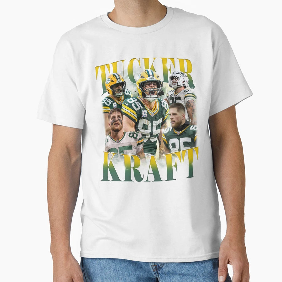 Tucker Kraft Football T-Shirt - Minimalist Print for Adults - T-Shirt, Sweatshirt, Hoodie