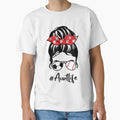 Classy Aunt Life Soccer Messy Bun T-Shirt - Aesthetic Graphic Unisex - T-Shirt, Sweatshirt, Hoodie