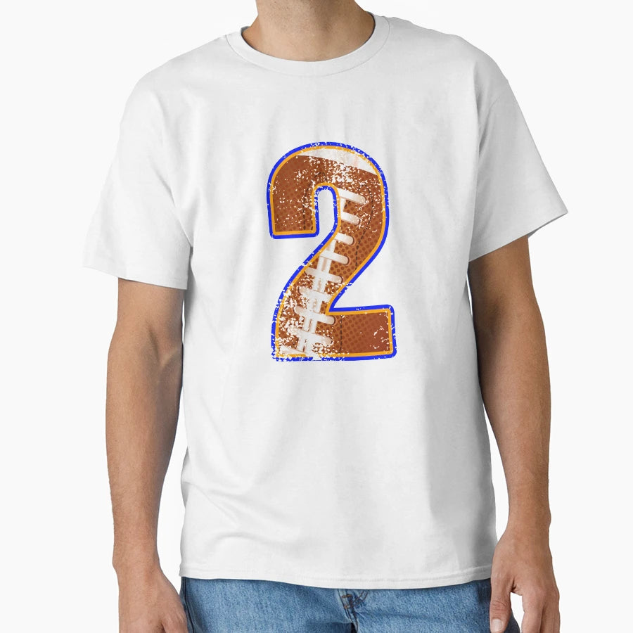 American Football Player Number Two T-Shirt - Graphic Print Men Women - T-Shirt, Sweatshirt, Hoodie