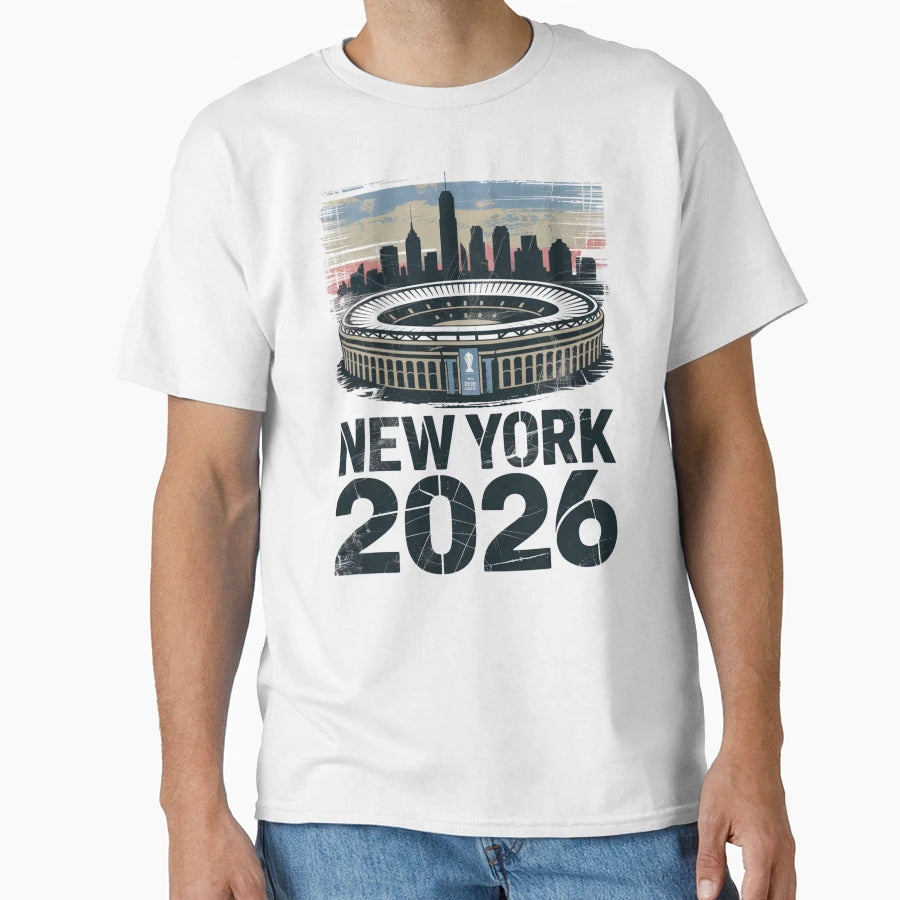 New York 2026 Metlife Stadium Skyline V8 T-Shirt - Trendy Graphic Unisex - T-Shirt, Sweatshirt, Hoodie