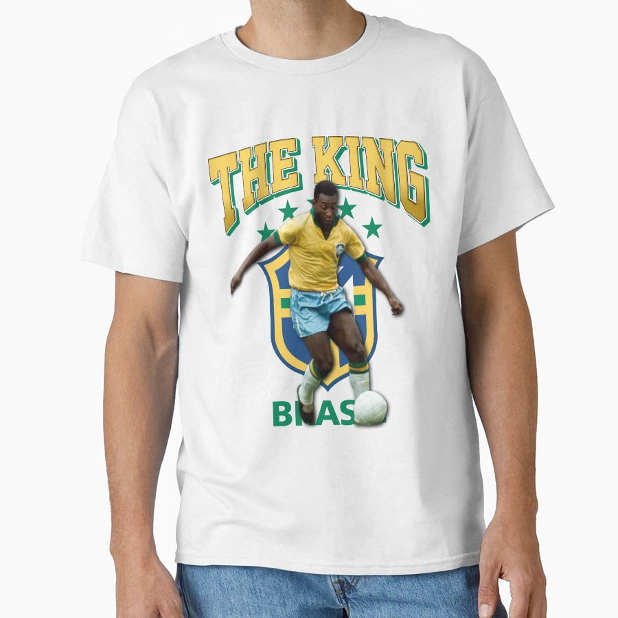 Pele 10 King Football Player Legend T-Shirt - Casual Everyday Wear Unisex - T-Shirt, Sweatshirt, Hoodie