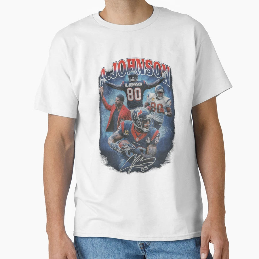 Andre Johnson 80 Houston Football T-Shirt - Aesthetic Graphic Unisex - T-Shirt, Sweatshirt, Hoodie