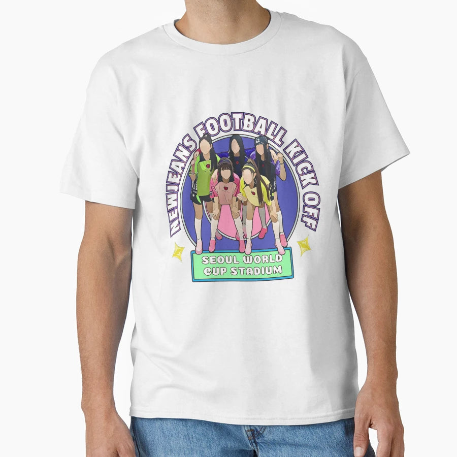 Newjeans Kick Off Newjeans Vibes T-Shirt - Novelty Apparel for Adults - T-Shirt, Sweatshirt, Hoodie