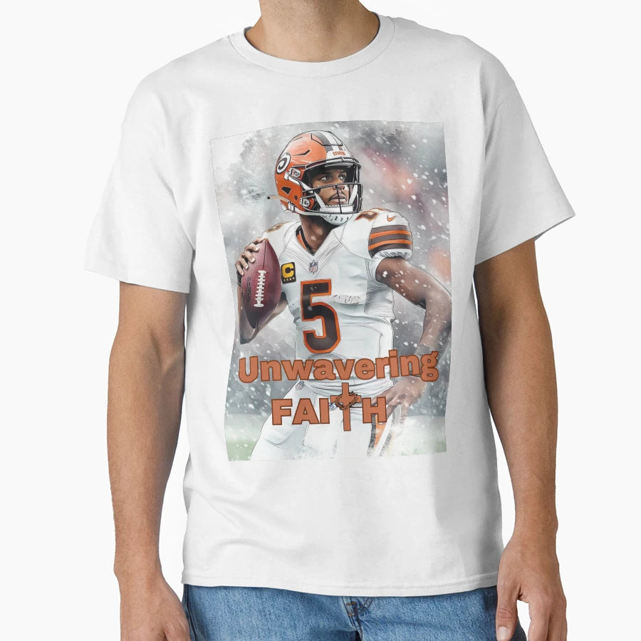 Cleveland Browns Unwavering Faith T-Shirt - Novelty Apparel for Adults - T-Shirt, Sweatshirt, Hoodie