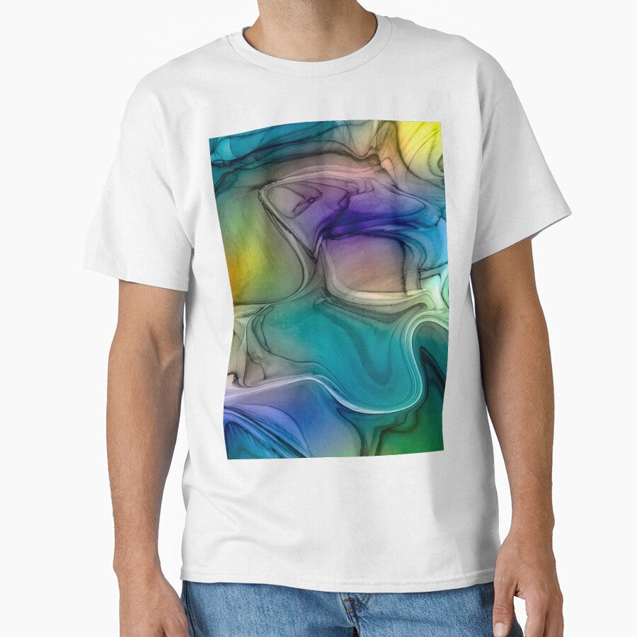 Abstract liquid art alcohol ink, marble design, - Adult & Kids T-Shirts, Sweatshirts & Hoodies apparel design preview 1