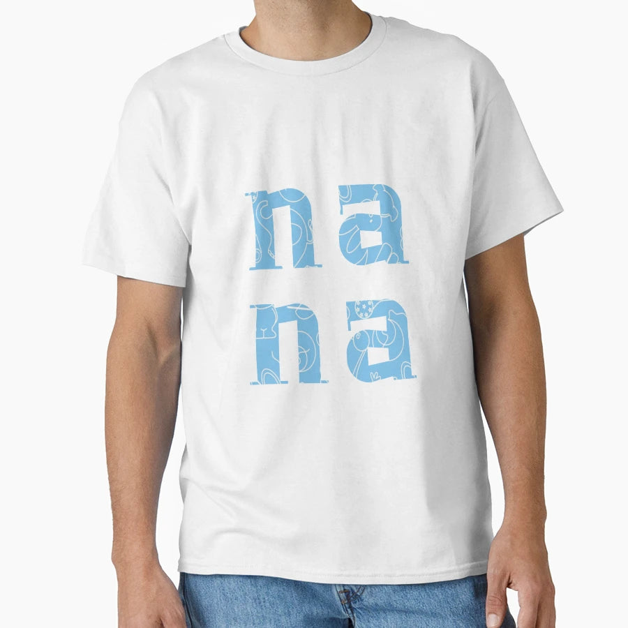 Nana Typography Art Light Blue T-Shirt - Casual Everyday Wear for Adults - T-Shirt, Sweatshirt, Hoodie