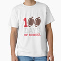 Tackled 100 Days School Teachers I T-Shirt - Graphic Print for Adults - T-Shirt, Sweatshirt, Hoodie