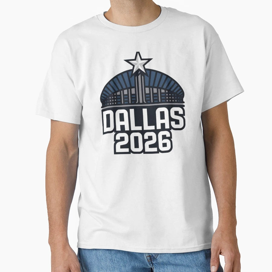 Dallas 2026 Texas Soccer Souvenir V17 T-Shirt - Trendy Graphic Unisex - T-Shirt, Sweatshirt, Hoodie