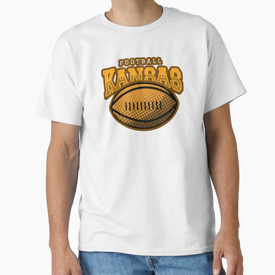 Love Football Kansas City Football T-Shirt - Casual Everyday Wear Unisex - T-Shirt, Sweatshirt, Hoodie
