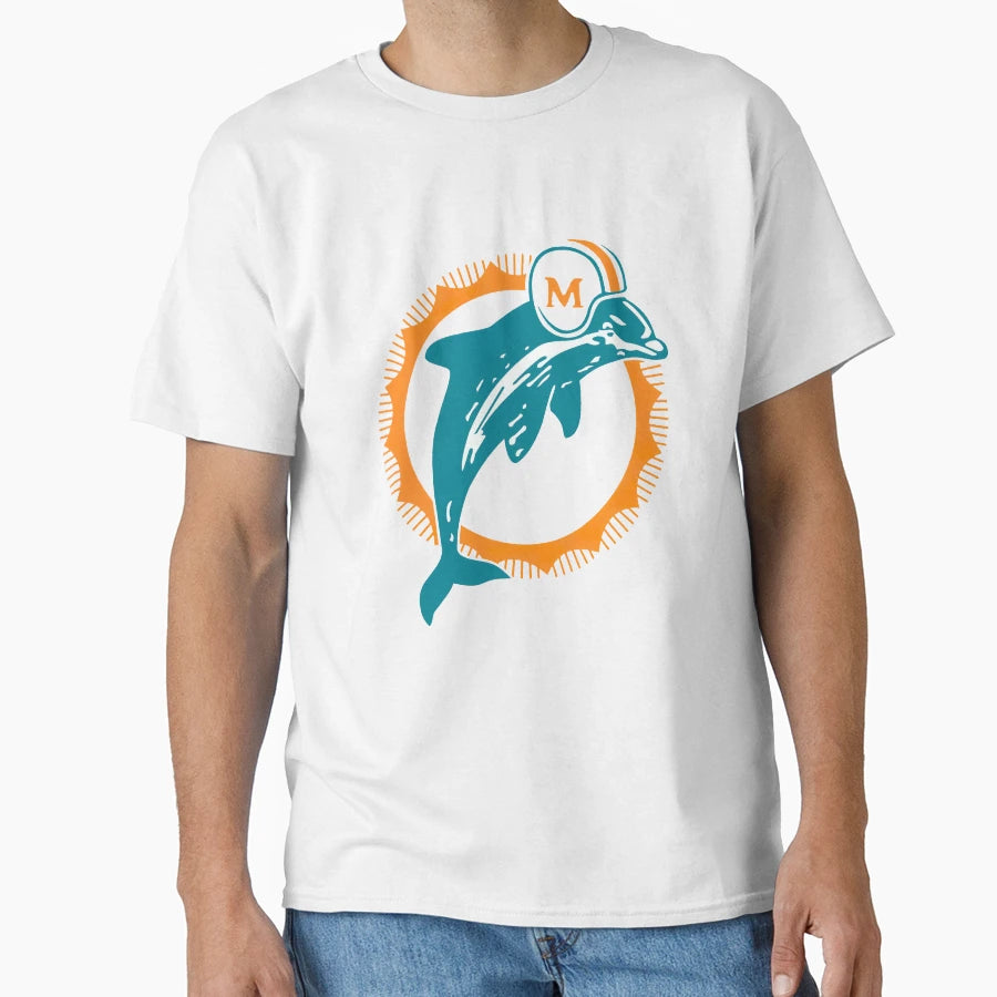 Dolphins T-Shirt - Minimalist Print Men Women - T-Shirt, Sweatshirt, Hoodie