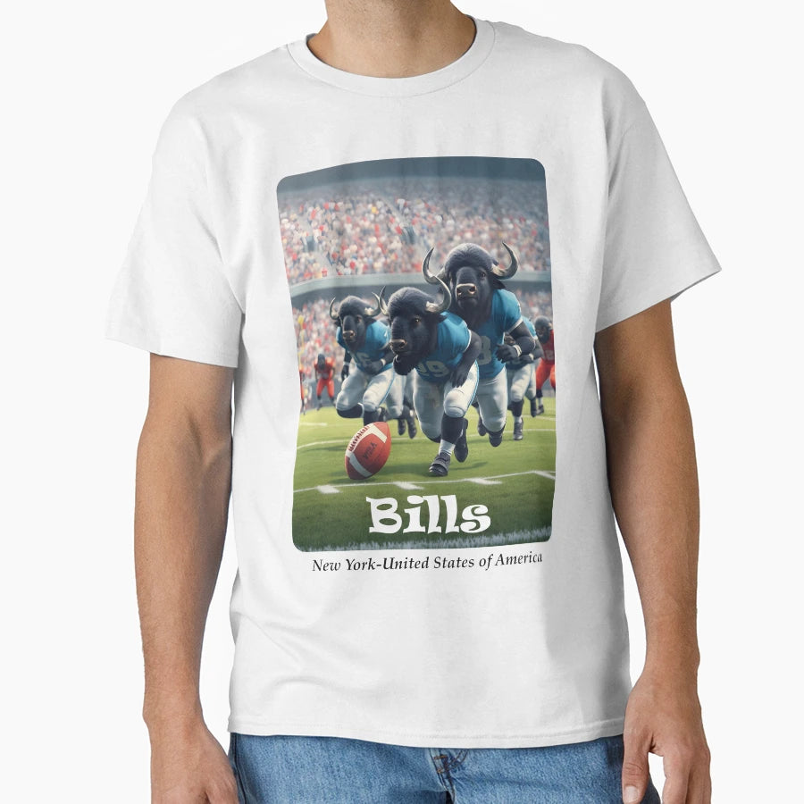 American Football Team Playing T-Shirt - Aesthetic Graphic Men Women - T-Shirt, Sweatshirt, Hoodie