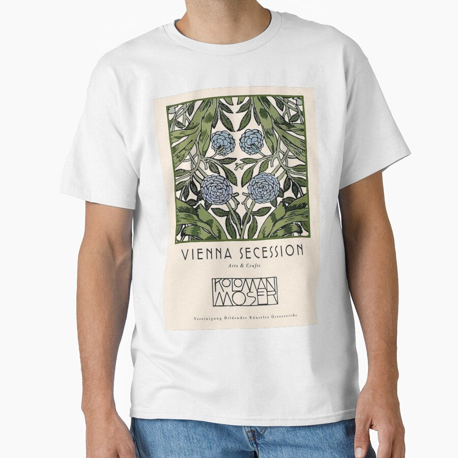 Vienna Secession Flower Market Poster by irishloore - Adult & Kids T-Shirts, Sweatshirts & Hoodies apparel design preview 1