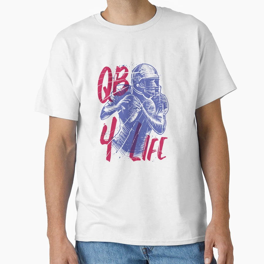 Quarterback Live American Football T-Shirt - Unique Graphic Men Women - T-Shirt, Sweatshirt, Hoodie