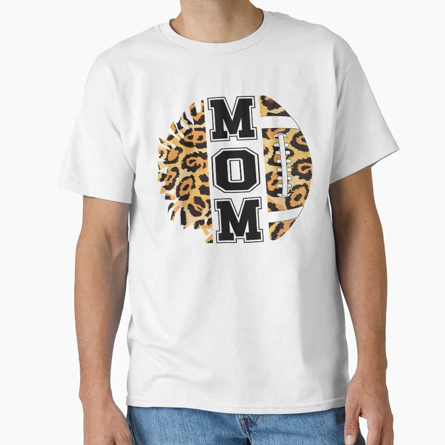 Proud Football And Cheerleading Mom T-Shirt - Casual Everyday Wear Unisex - T-Shirt, Sweatshirt, Hoodie