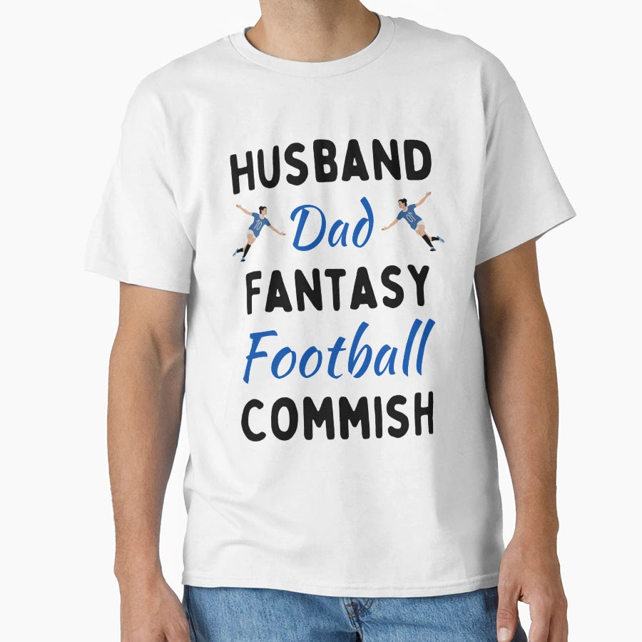 Husband Dad Fantasy Football T-Shirt - Aesthetic Graphic for Adults - T-Shirt, Sweatshirt, Hoodie
