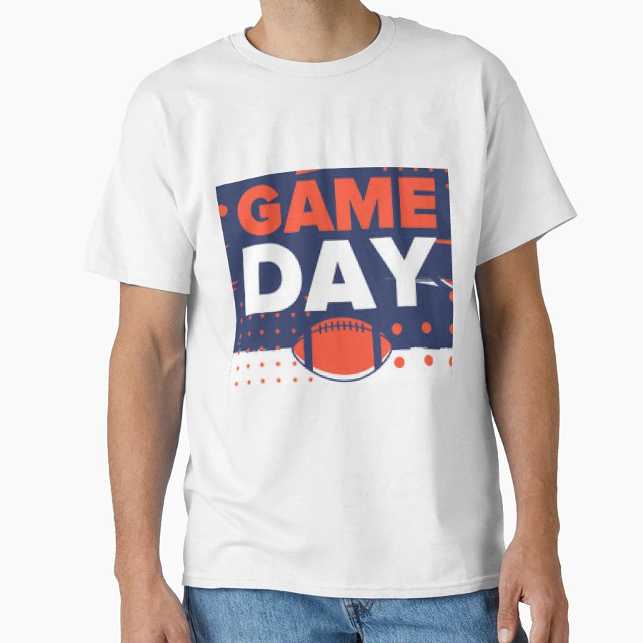 Game Day Ready Big Football Game T-Shirt - Custom Art Print Men Women - T-Shirt, Sweatshirt, Hoodie