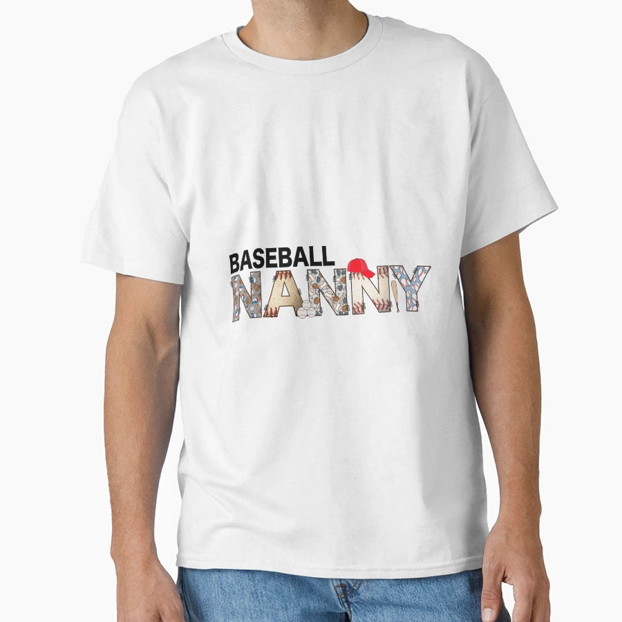 Baseball Nanny T-Shirt - Graphic Print Men Women - T-Shirt, Sweatshirt, Hoodie