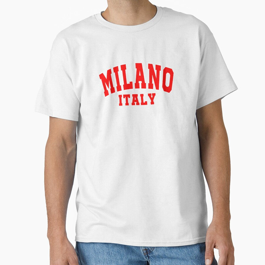 Milano Italy Red by Penxilstudio - Adult & Kids T-Shirts, Sweatshirts & Hoodies apparel design preview 1