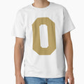 Alphabet Gold O Sports Letter O T-Shirt - Graphic Print Men Women - T-Shirt, Sweatshirt, Hoodie