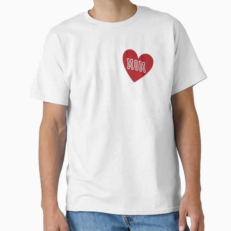 Football Mom T-Shirt - Minimalist Print Men Women - T-Shirt, Sweatshirt, Hoodie