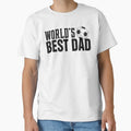 Simple Worlds Best Dad Typography T-Shirt - Custom Art Print Men Women - T-Shirt, Sweatshirt, Hoodie