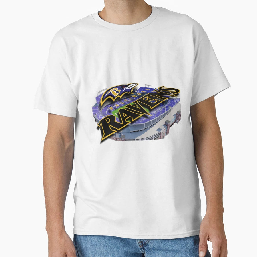 M T Bank Stadium Baltimore Ravens T-Shirt - Aesthetic Graphic Men Women - T-Shirt, Sweatshirt, Hoodie