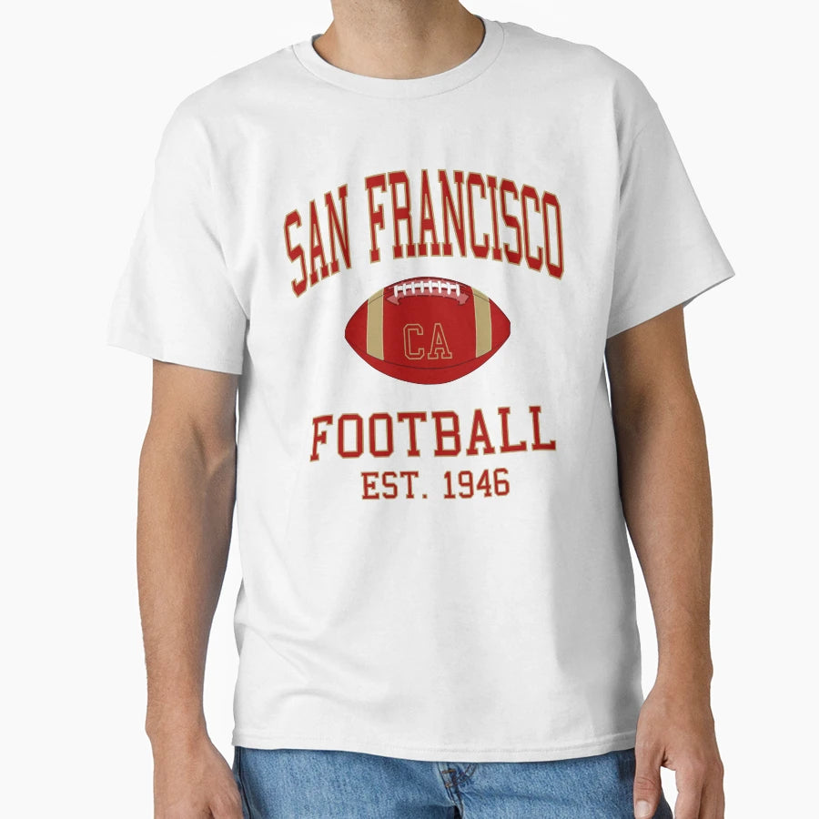 San Francisco Football T-Shirt - Fun Novelty Design for Adults - T-Shirt, Sweatshirt, Hoodie