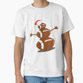 Football Sports Snowman Holiday T-Shirt - Streetwear Style Unisex - T-Shirt, Sweatshirt, Hoodie