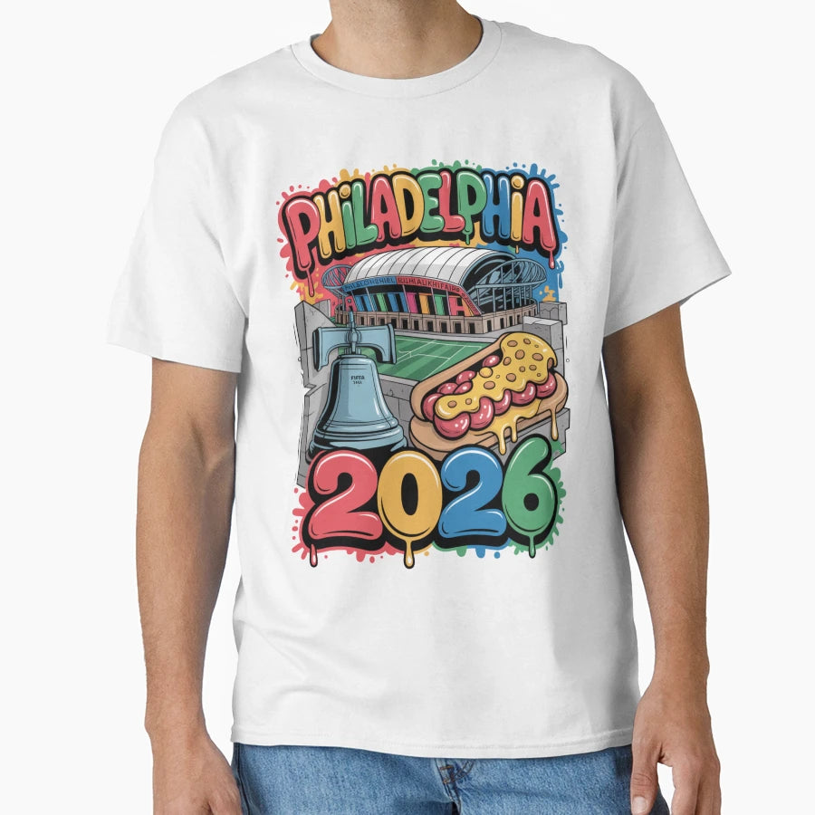 Philadelphia 2026 Liberty Bell Stadium T-Shirt - Unique Graphic Unisex - T-Shirt, Sweatshirt, Hoodie
