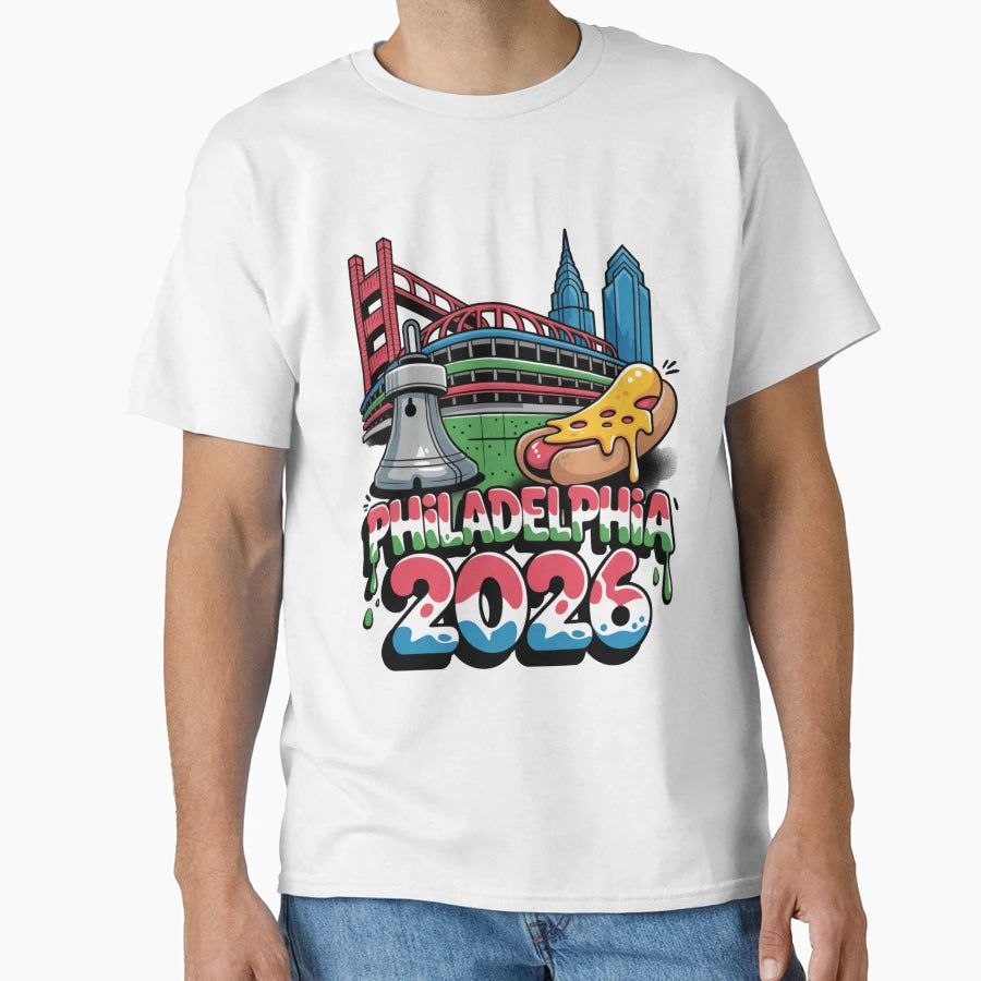 Philadelphia 2026 Liberty Bell T-Shirt - Aesthetic Graphic Men Women - T-Shirt, Sweatshirt, Hoodie