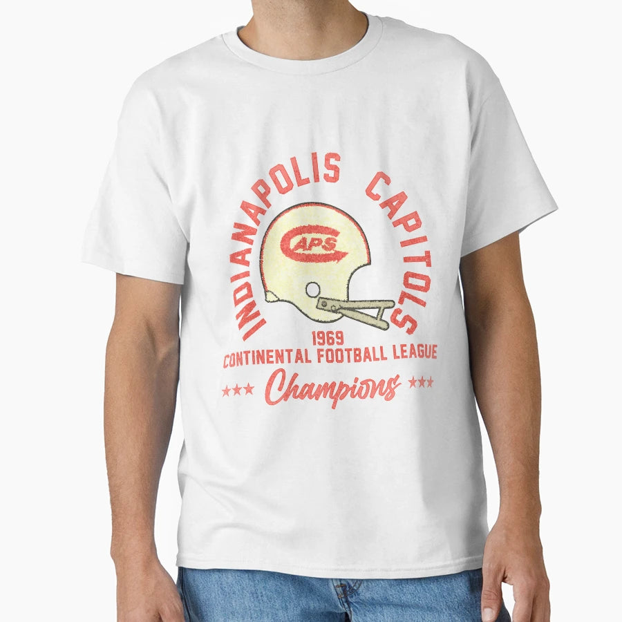 Indianapolis Capitols Distressed T-Shirt - Minimalist Print Men Women - T-Shirt, Sweatshirt, Hoodie