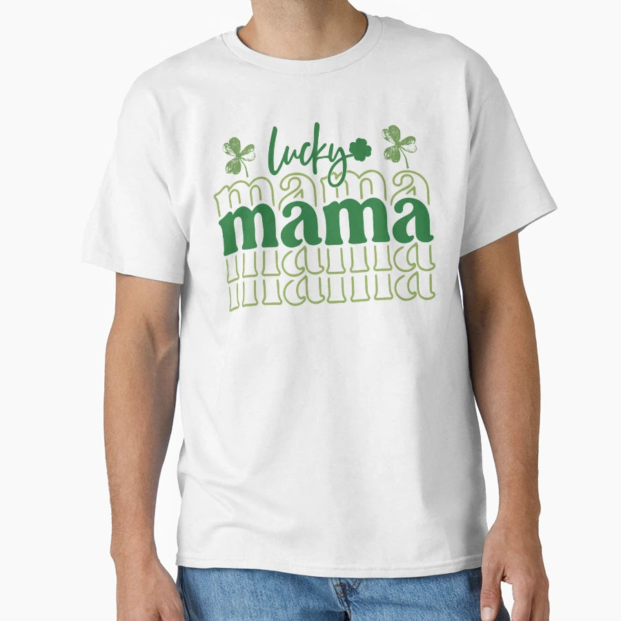 Lucky Mamma St Patricks Day T-Shirt - Unique Graphic for Adults - T-Shirt, Sweatshirt, Hoodie