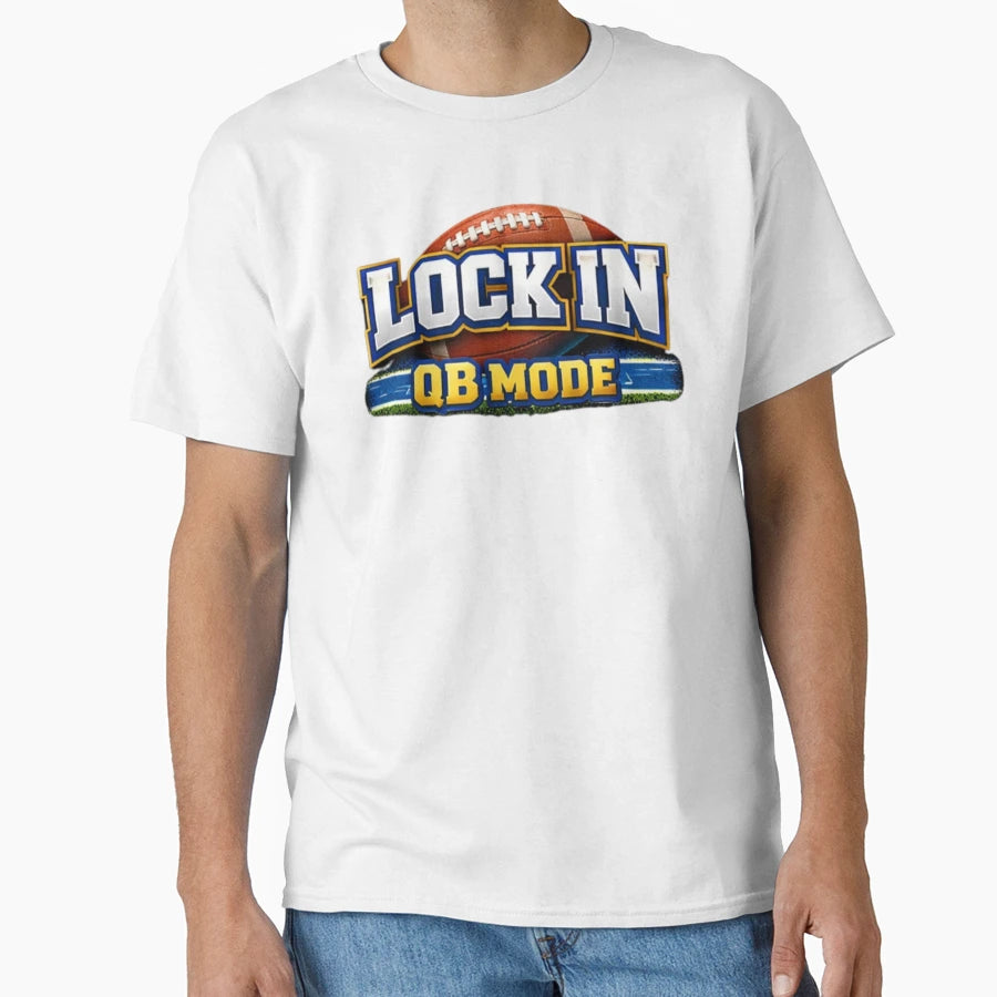 Lock Qb Mode Football T-Shirt - Fun Novelty Design for Adults - T-Shirt, Sweatshirt, Hoodie
