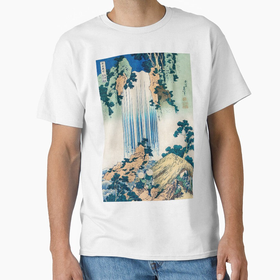 Hokusai Waterfall Japanese Art Vintage Retro by - Adult & Kids T-Shirts, Sweatshirts & Hoodies apparel design preview 1