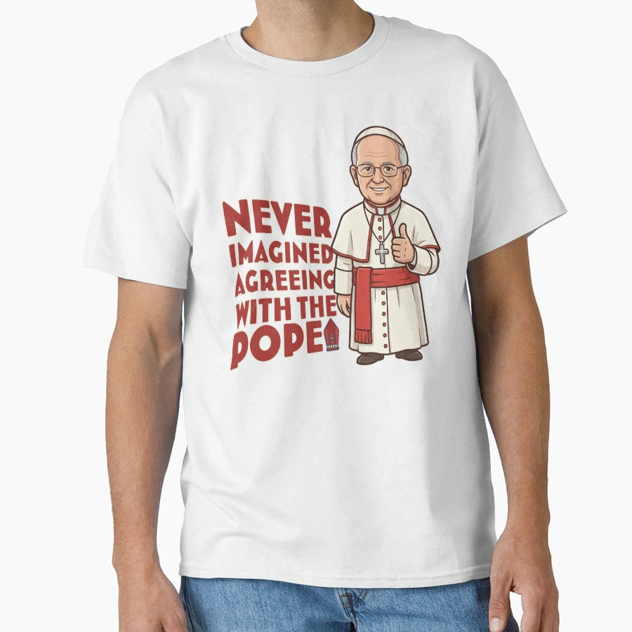 Unexpected Common Ground Pope T-Shirt - Minimalist Print for Adults - T-Shirt, Sweatshirt, Hoodie
