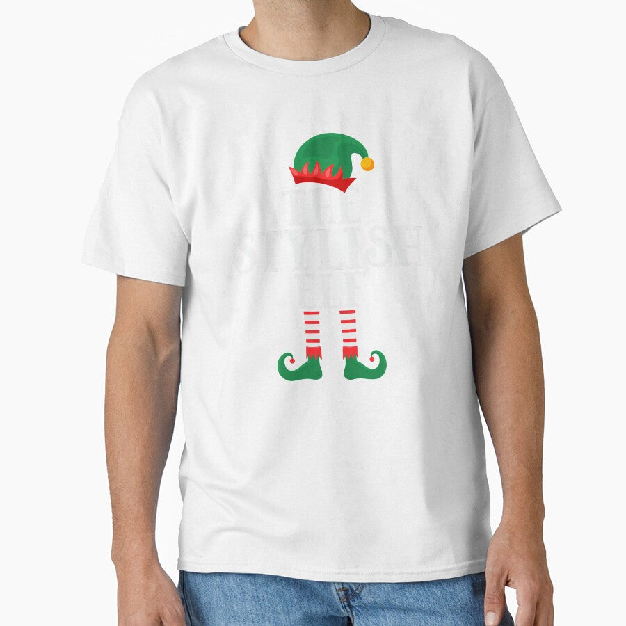 The Stylish Elf Funny Christmas 2021 by thecooltable - Adult & Kids T-Shirts, Sweatshirts & Hoodies apparel design preview 1