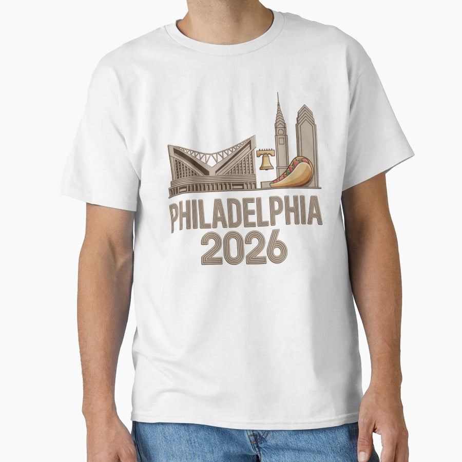 Philadelphia 2026 Liberty Bell T-Shirt - Aesthetic Graphic for Adults - T-Shirt, Sweatshirt, Hoodie