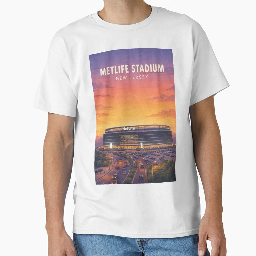 Metlife Stadium Meadowlands New Jersey T-Shirt - Unique Graphic Men Women - T-Shirt, Sweatshirt, Hoodie