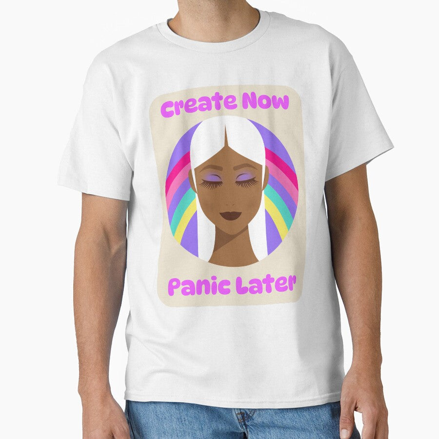 Create Now Panic Later Creative Hobby Chaos by - Adult & Kids T-Shirts, Sweatshirts & Hoodies apparel design preview 1