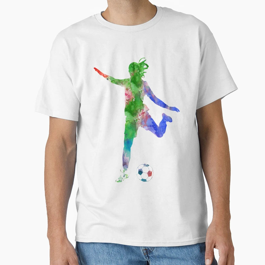 Female Soccer Player T-Shirt - Fun Novelty Design Unisex - T-Shirt, Sweatshirt, Hoodie