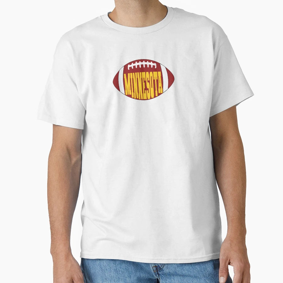 Minnesota Football T-Shirt - Minimalist Print for Adults - T-Shirt, Sweatshirt, Hoodie