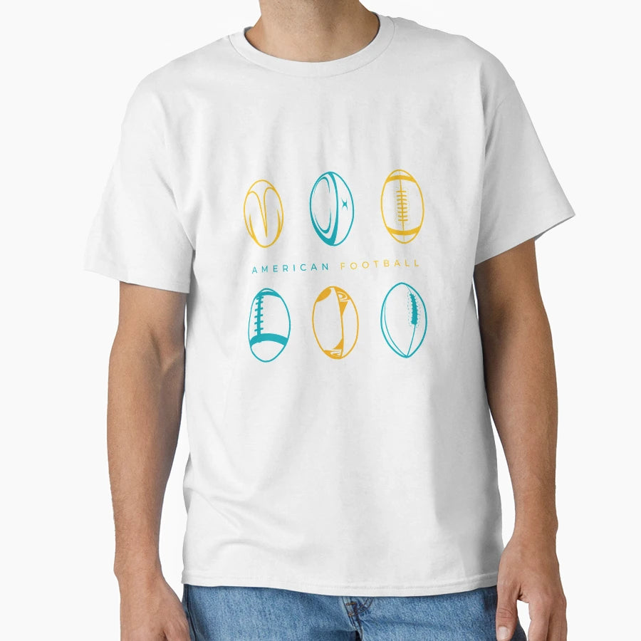 American Football Rugby T-Shirt - Trendy Graphic Unisex - T-Shirt, Sweatshirt, Hoodie