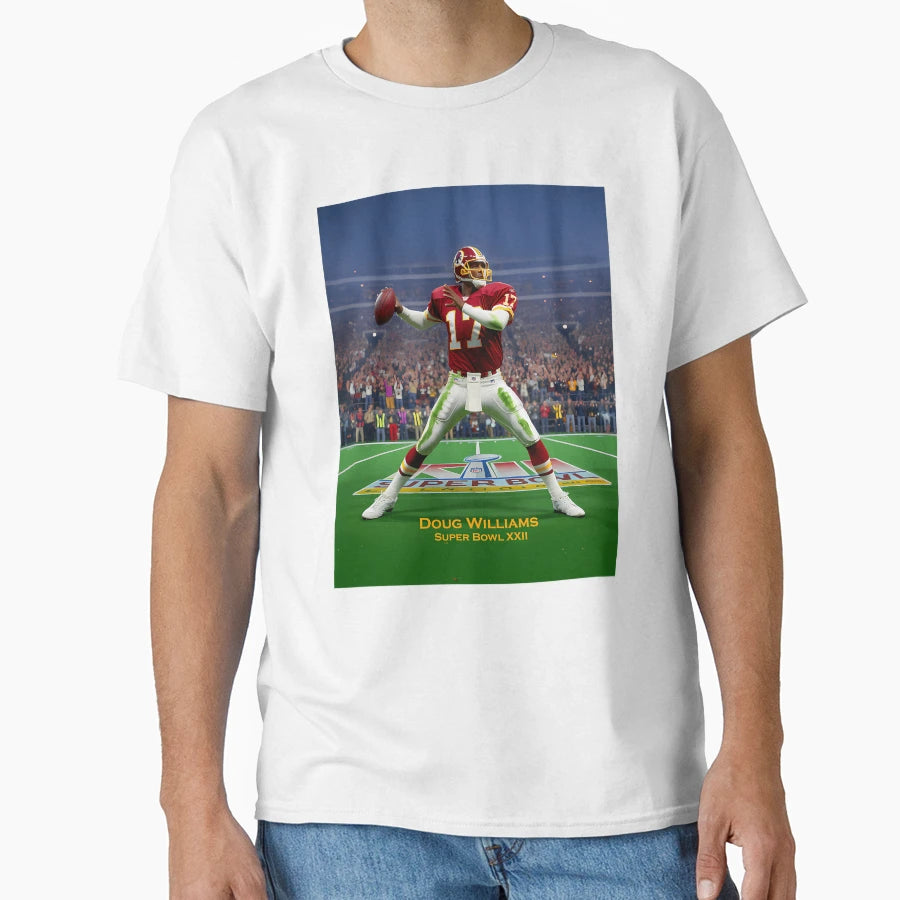 Doug Williams Super Bowl Xxii T-Shirt - Aesthetic Graphic Unisex - T-Shirt, Sweatshirt, Hoodie